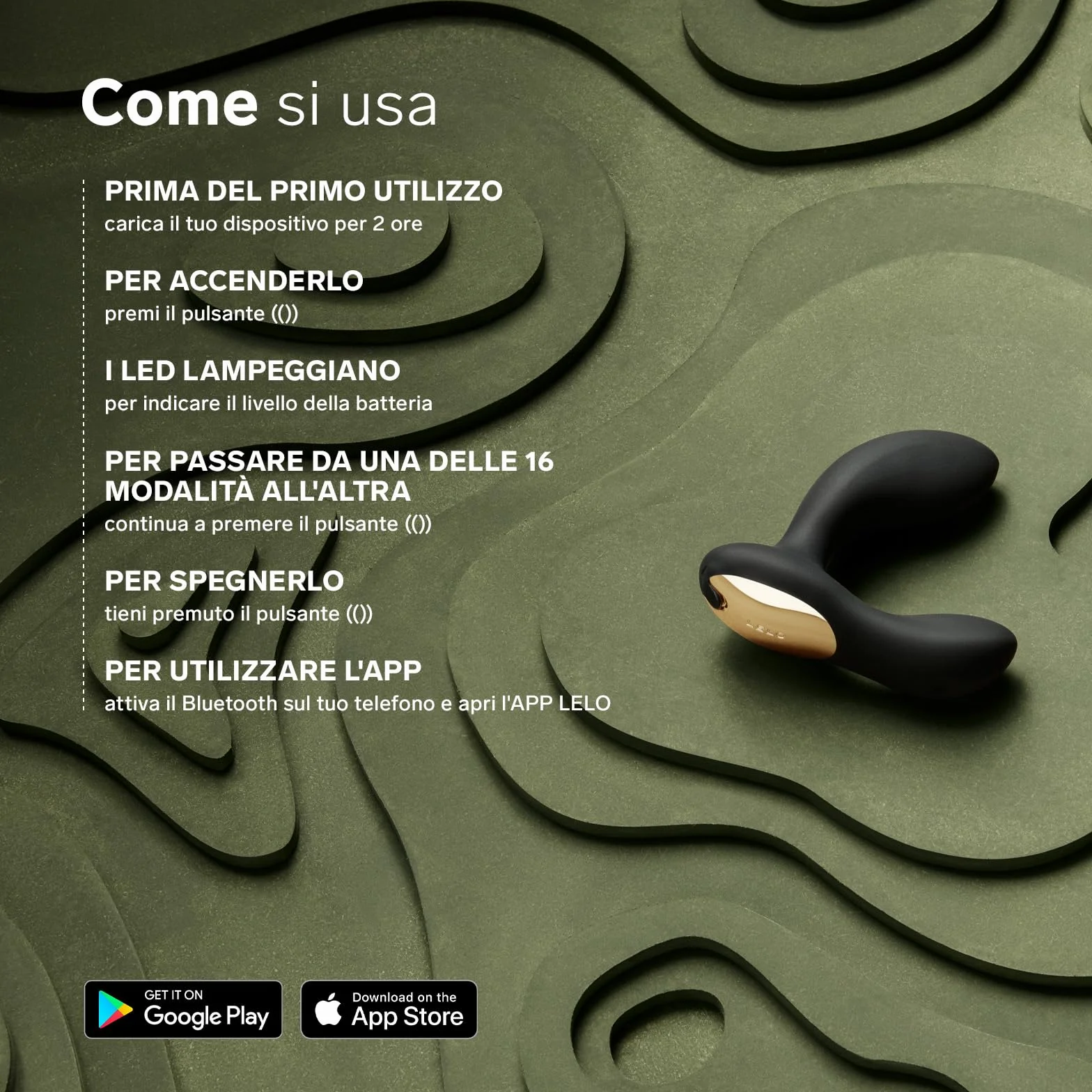 LELO HUGO 2 Massaggiatore Prostatico con App Bluetooth e 10 Modalità di Piacere, Plug Anale da Uomo (HUGO 2 Green)