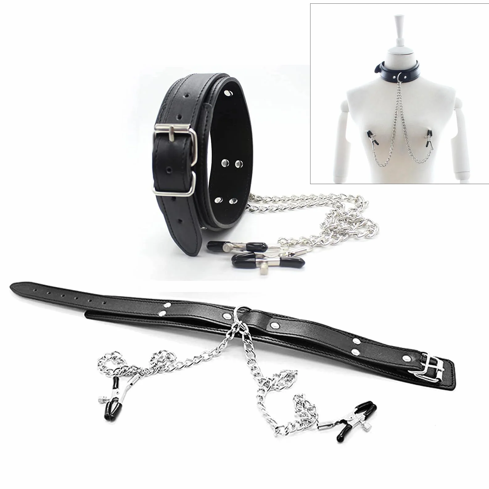 Morsetti per capezzoli Capezzoli Sesso estremo Clitoride Clip Labia Catena Clip Stimolazione capezzoli Donne BDSM Capezzolo Giocare Giocattoli erotici per le donne Donne Coppie Amanti