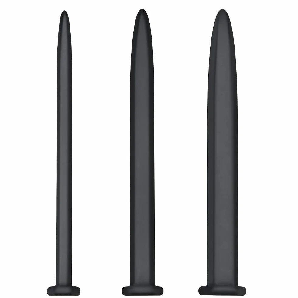 Roluck Un set di 3 tappi uretrali in silicone Set di dilatatori uretrali Perle di silicone Dilatatore del pene Uomini Masturbazione Plug uretrale Giocattoli sessuali