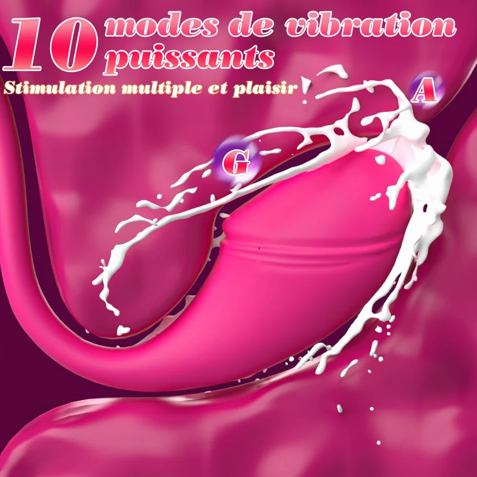 Vibratoreper Donna Professionale Wireless piccolo Ovetto Vibrante Donna Telecomando a Distanza APP Sex Toys, Vibrator Per Coppia 10 Modalità Vibratore Silenzioso, sexytoysys donna coppia Sex Toy
