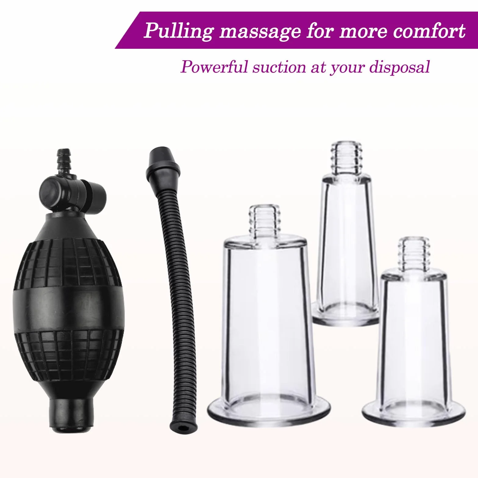 BDSMLOVE Pompa per Vagina Giocattolo Erotico per Donne, Pompa per Figa Clitoride Pompa per Vuoto Ventosa per Capezzoli con 5 Ventose Potenti, Set di Giocattoli Sessuali per Coppie