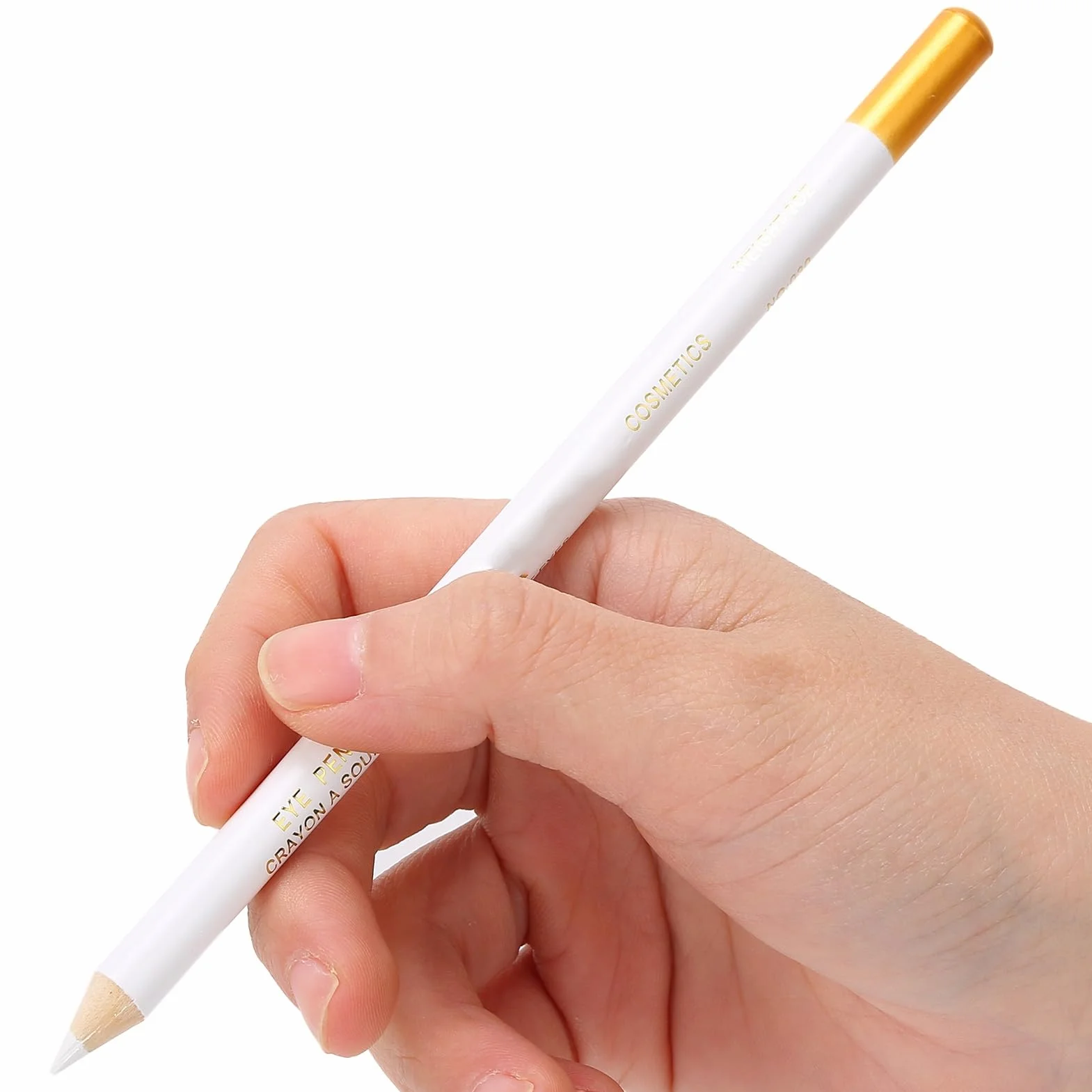 Penna parrucchiere, penna stilografica per barba, accessorio per acconciature e barba (bianco)