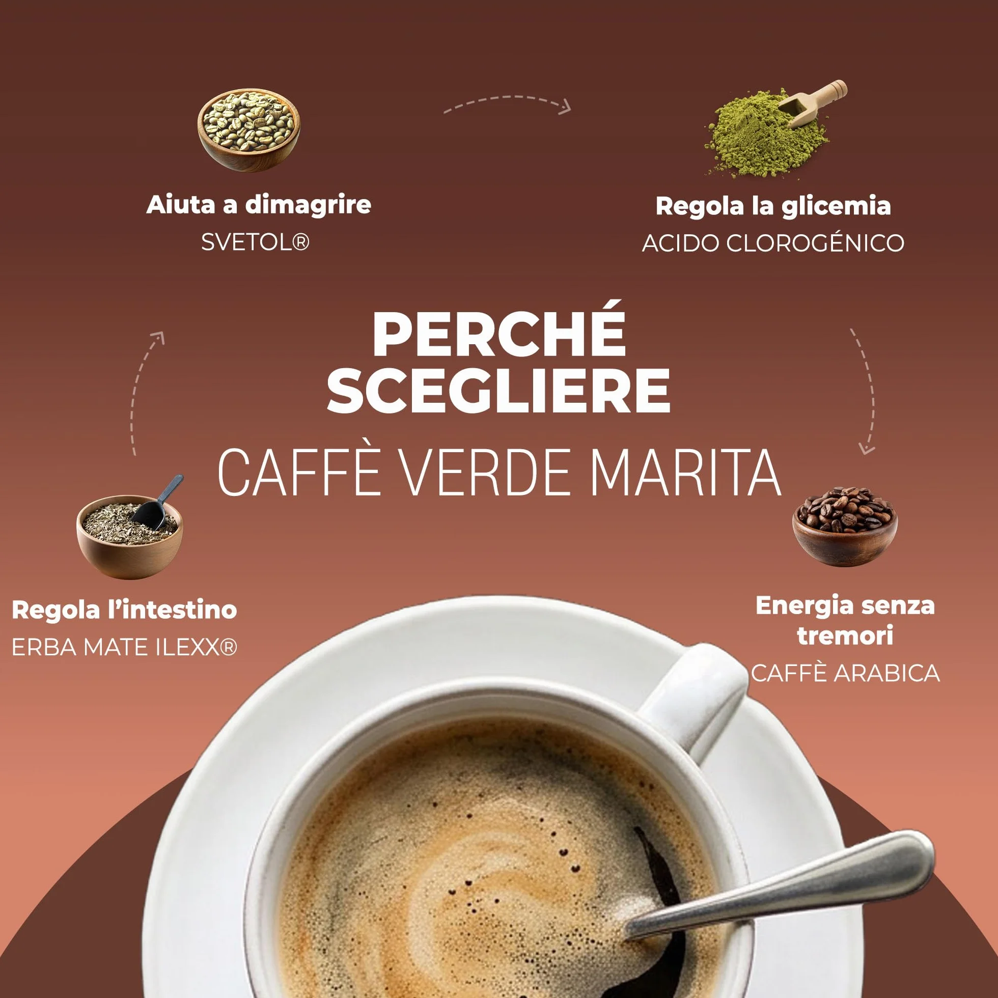 Caffè Marita Verde caffè funzionale termogenico 100 g 40 dosi
