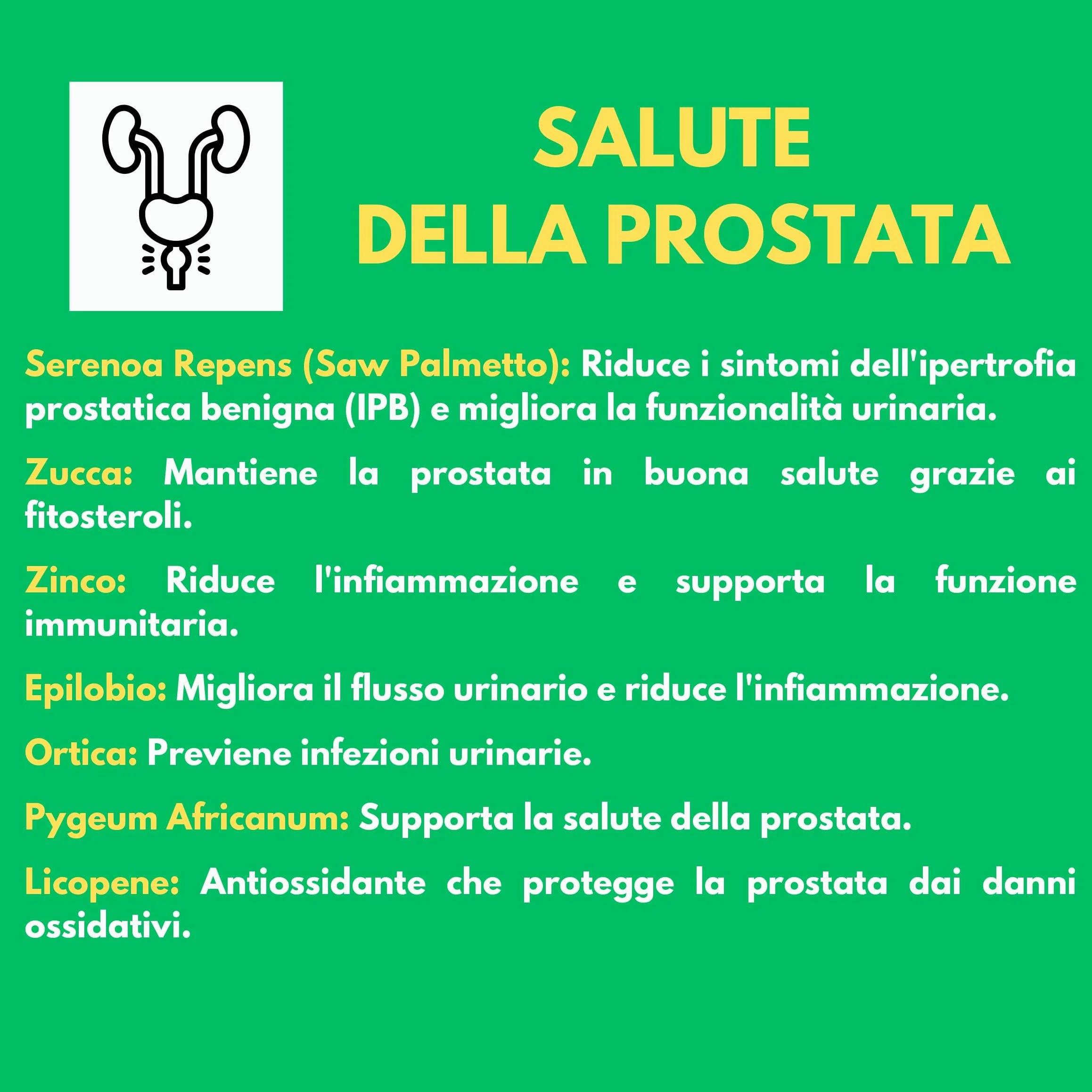 SERENOA REPENS Saw Palmetto 320MG 90 Capsule Integratore Prostata e Capelli Uomo anti DHT con Licopene, Pygeum Africanum, Zucca, Ortica, Zinco, Biotina e Vitamina E