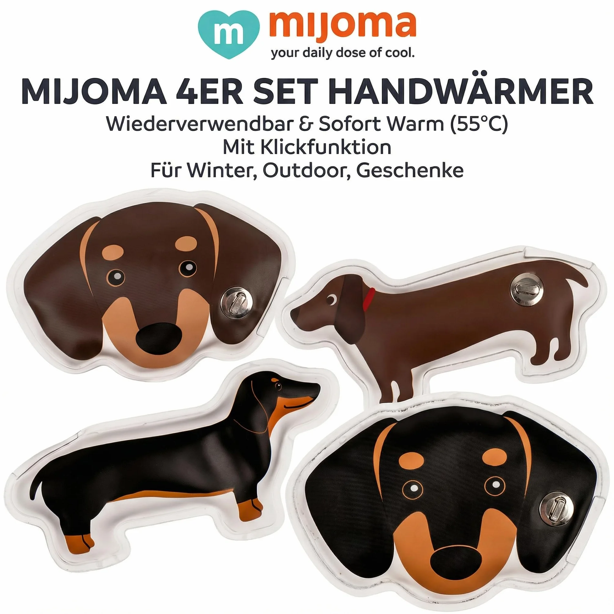 MIJOMA Mijoma Reusable Hand Warmer - Scaldamani Riutilizzabile Unisex Adulto