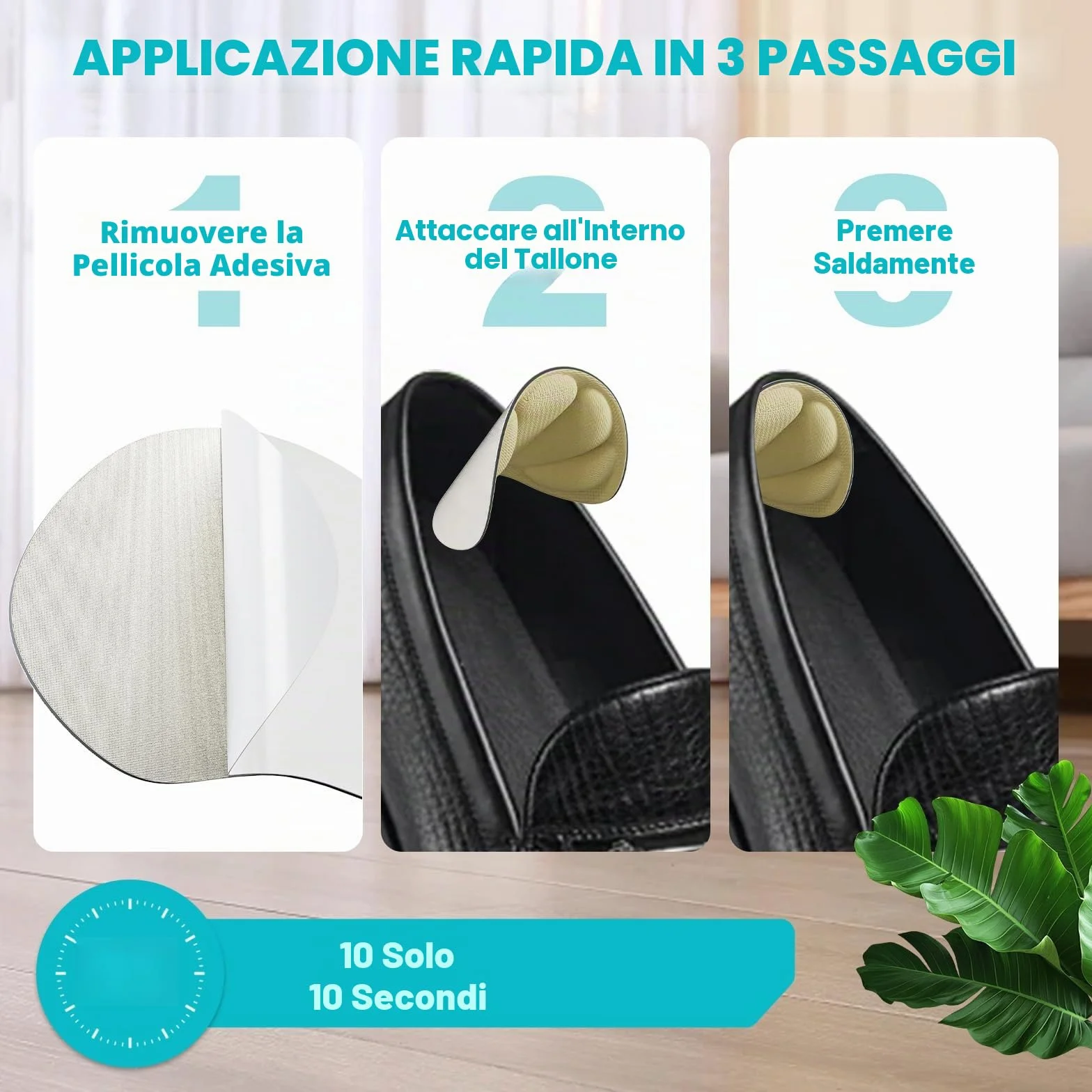 SURFOU Cuscinetti per Tallone, Protezione per Scarpe Troppo Grandi, Schiuma Viscoelastica Cuscini, Antiscivolo e Contro le Vesciche, Inserto Comodo per Uomo e Donna, 6 Paia