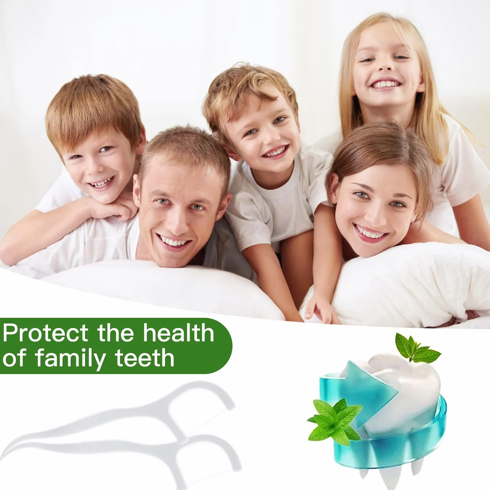 300 Pezzi Fili Interdentali,Filo Interdentale Forcella Portatile Cura Dentistica Dental Floss Flosser Forcella Denti Puliti Prevenire e Curare Varie Malattie Orali per Tutta Famiglia