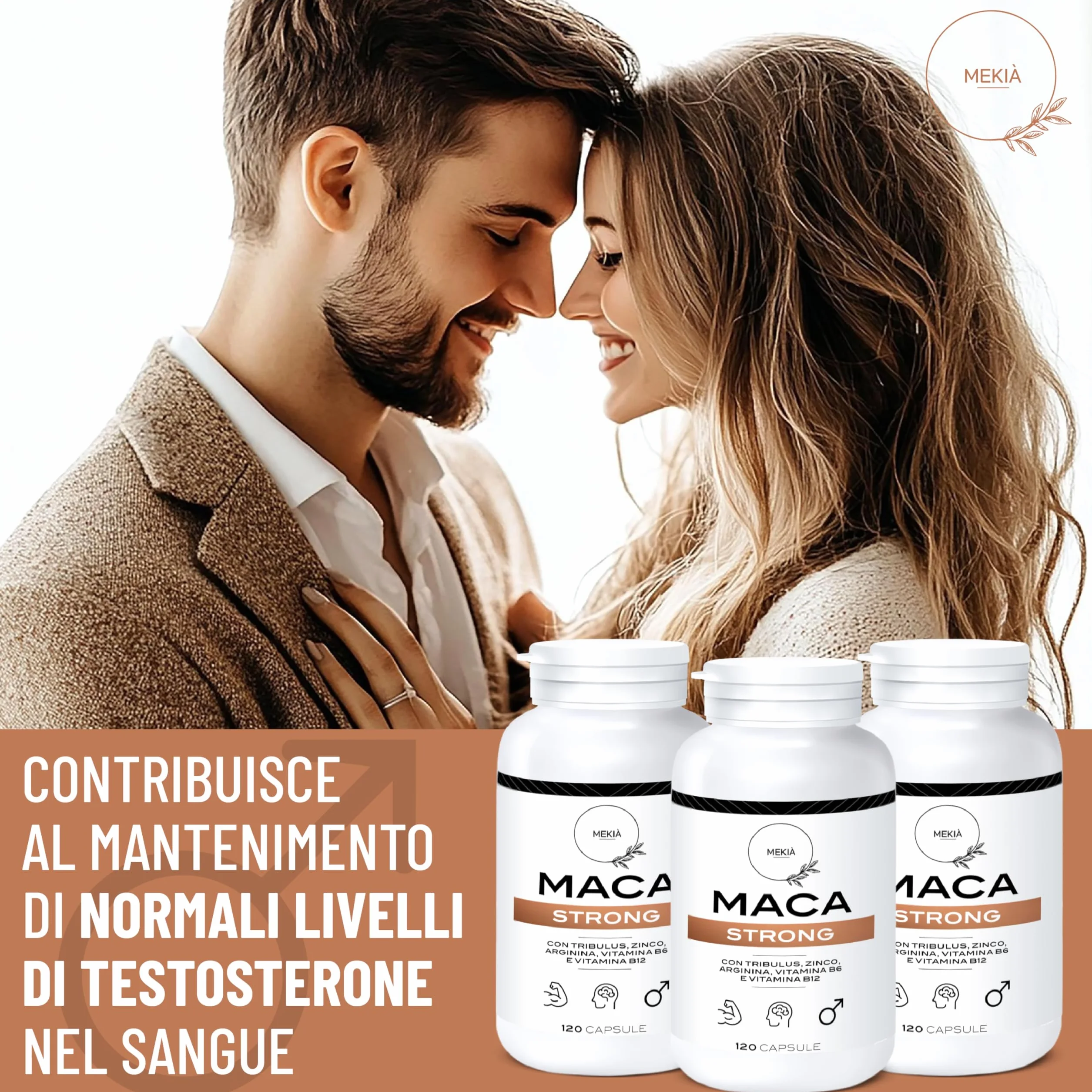 Integratori sessuali per uomo Maca, Arginina, Tribulus Terrestris, Zinco e Vitamine B – Energia e Vitalità Uomo – Supporto Testosterone e Performance – vigore e libido