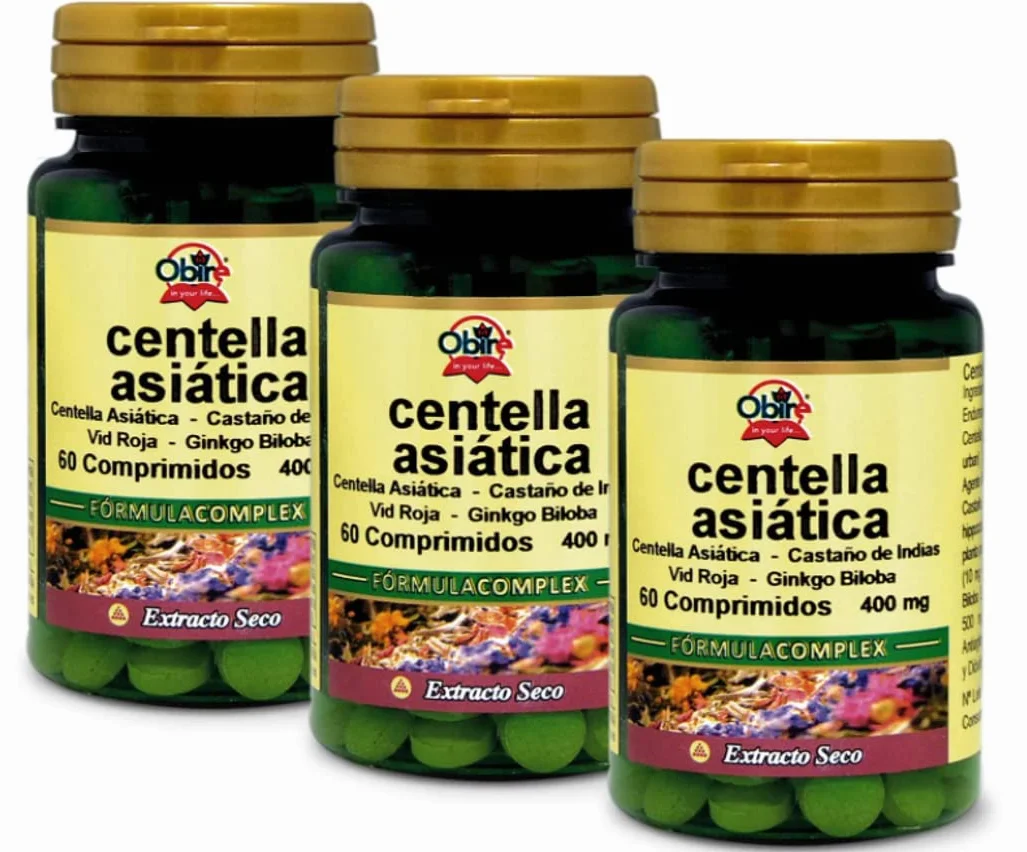 Obire Centella Asiatica Complex 400 mg. (estr. secco) 60 compresse. (Pack 3 pezzi)