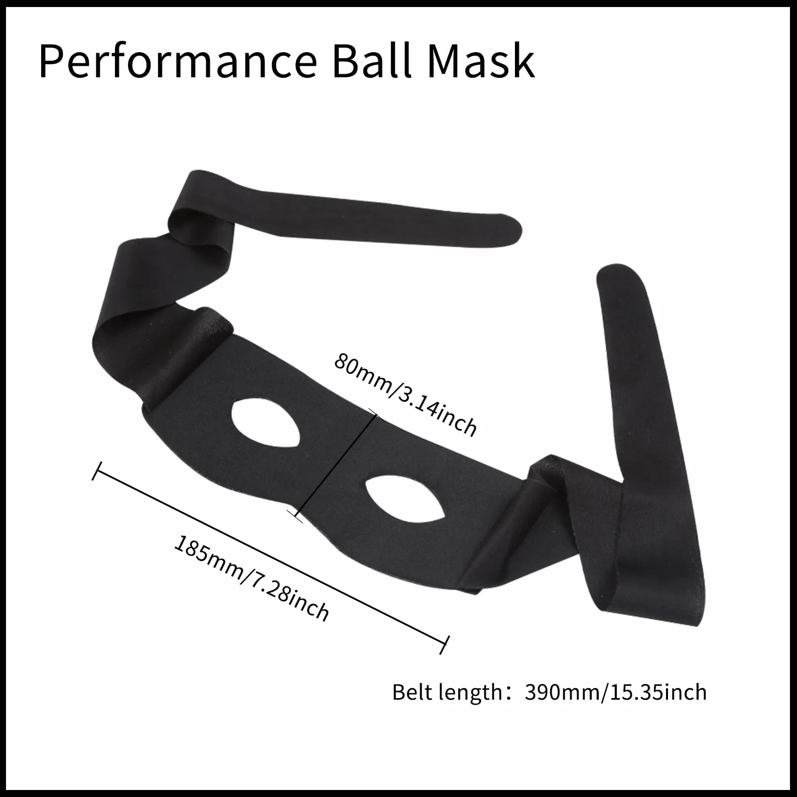 Maschera per gli occhi di carnevale nera per uomo e donna, accessorio costume raveparty