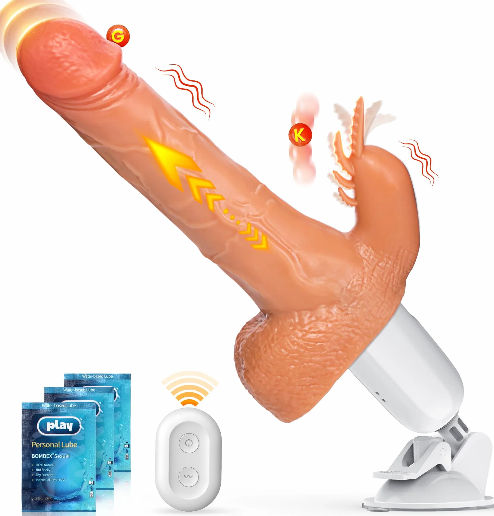 Dildo Vibratore Realistico Sex Toys, Dildo Anale Vibratore Punto G Con Telecomando, Vibratore Per Coppia Sex Toy Sex Machine
