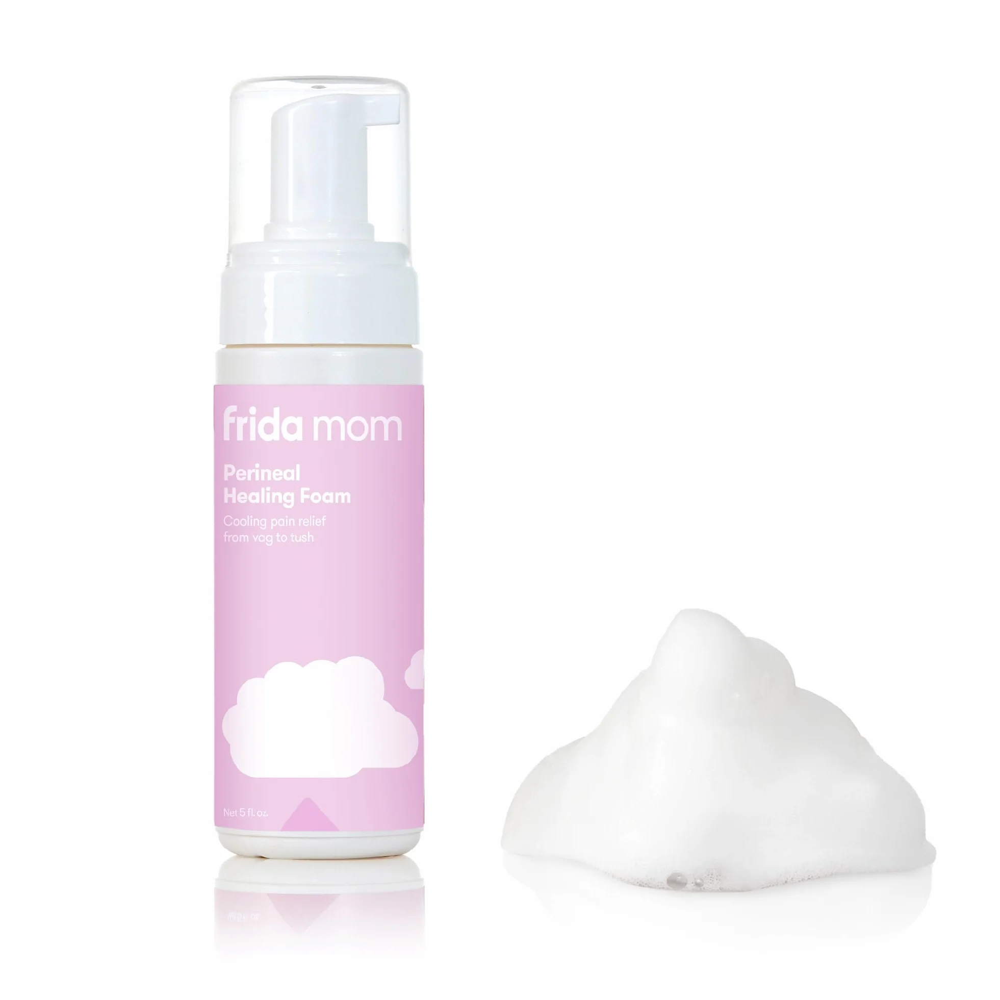 Frida Mom Schiuma curativa post-parto all'amamelide, Schiuma perineale lenitiva, Sollievo dal dolore, Mousse rinfrescante con Ingredienti naturali, Trattamento delle Emorroidi, Cura postpartum, 150 ml