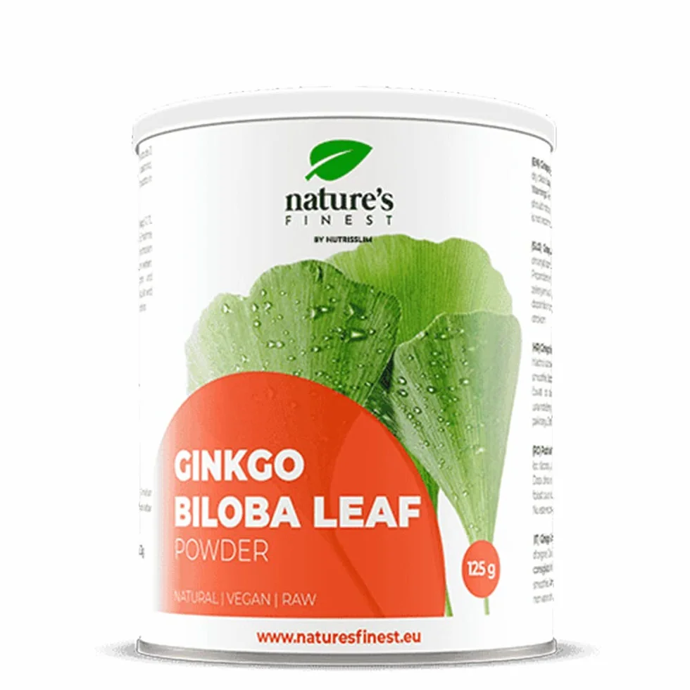 Nature's Finest Ginkgo Biloba Polvere di Foglie Naturali Pura al 100% - Integratore Erboristico - Qualità Testata da Terze Parti