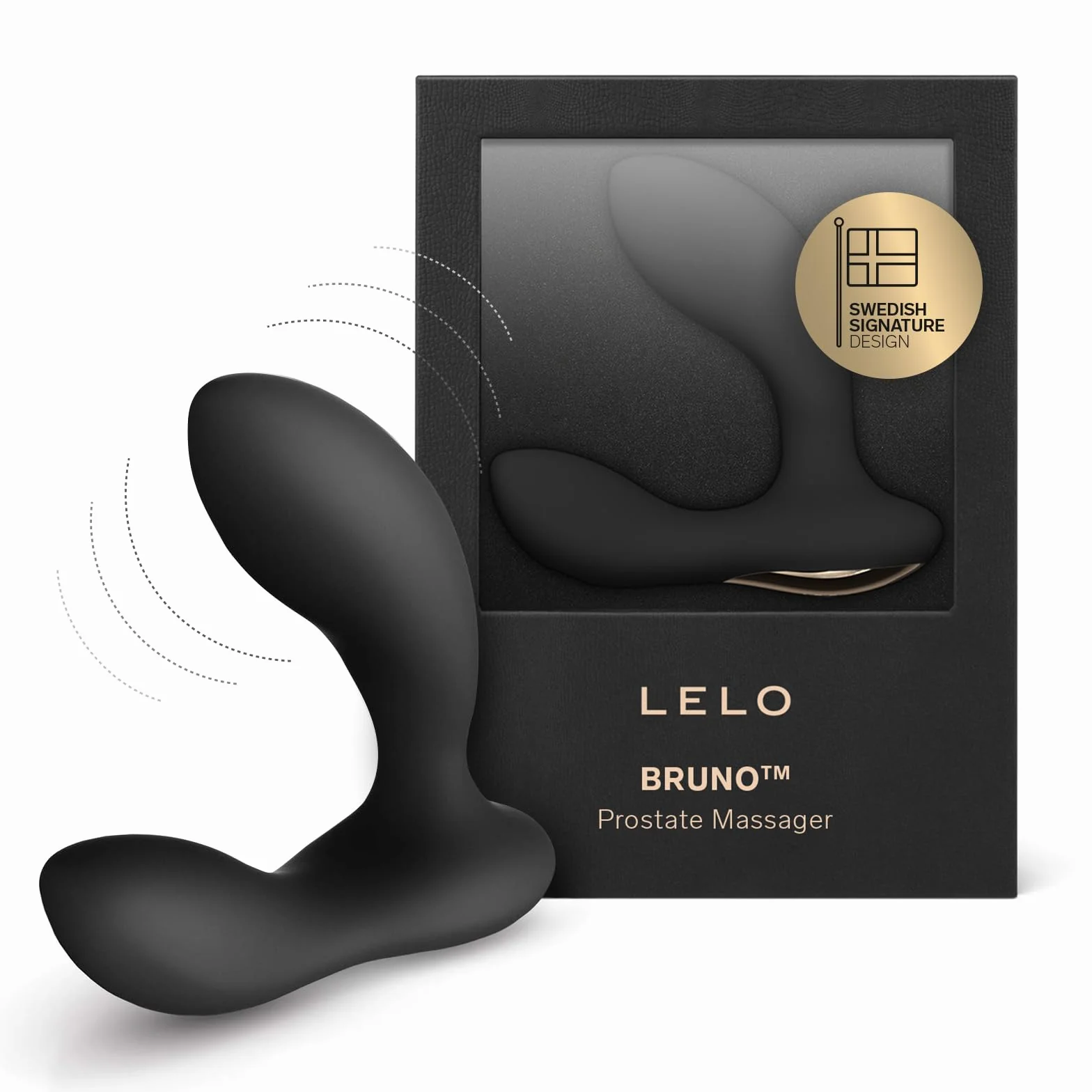 LELO BRUNO Massaggiatore Prostatico Uomo, Massaggiatore Prostatico con doppi motori, Vibratore Anale, Vibratori Prostatici Uomo, Nero