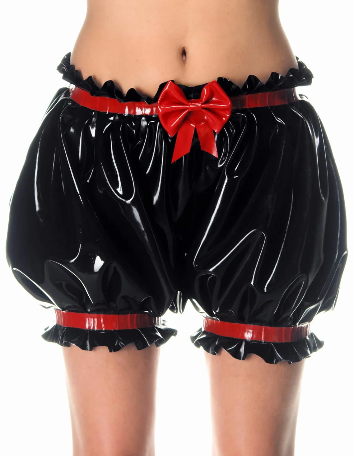 Pantaloncini Lanterna in Lattice Donna Nero Farfalla Rossa per Club