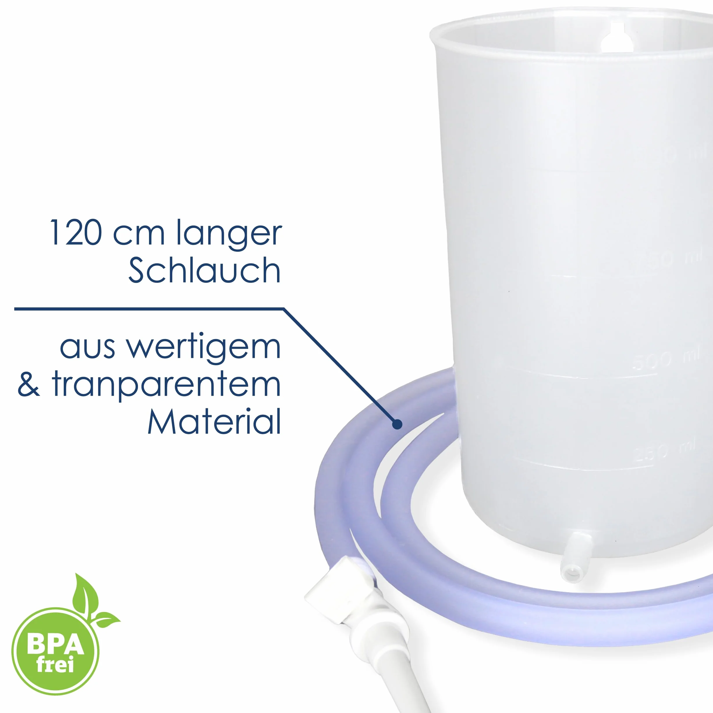 Dr. Wunder Darmeinlauf-Set 1 litro con 2 x tubo intestinale: set completo di irrigatore senza BPA - per lavaggio intestinale con acqua, caffè o tè - Include istruzioni (lingua italiana non garantita)