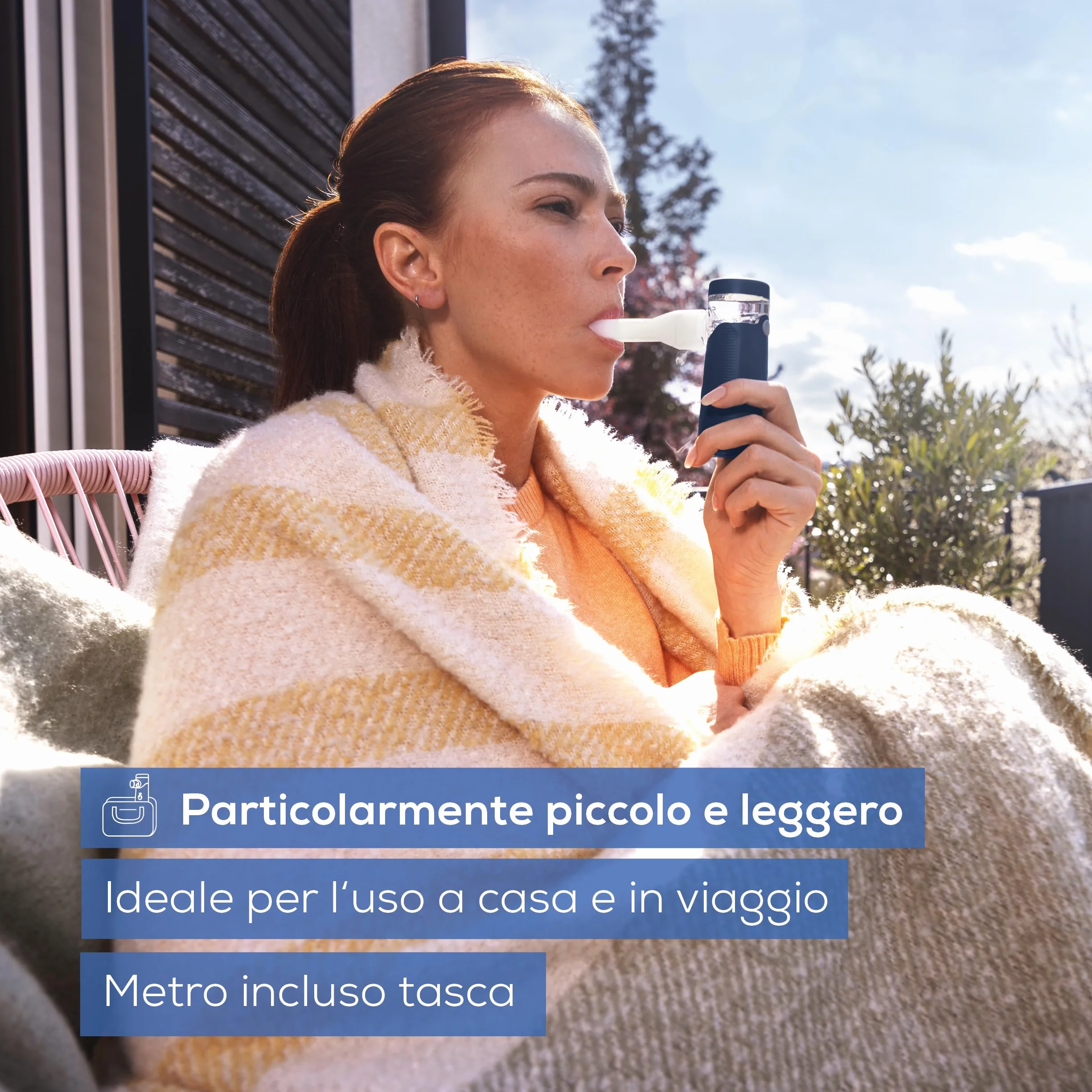 Beurer IH 49 Aerosol, inalatore portatile per bambini e adulti, ricaricabile, silenzioso