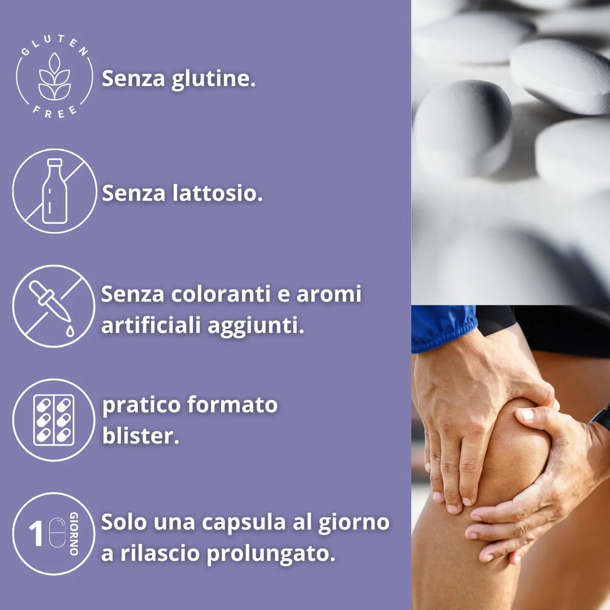 Healthaid Osteoflex Plus Integratore per Articolazioni e Cartilagine - Con Glucosamina, Condroitina e Acido Ialuronico, 30 Compresse