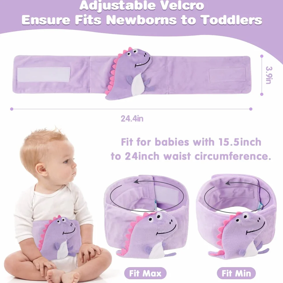 Hilph Cintura riscaldante per bambini con coliche, regolabile e termoterapia per dolori addominali del bambino
