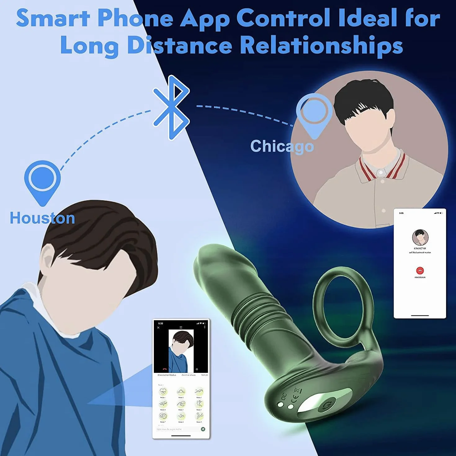 Masajeador APP Pr𝚘stȃte-V𝔦br𝚊tộri 9+9 St𝔦m𝚘latore Pr𝚘stȃt𝔦co Pl𝚞g-An𝚊le Pr𝚘stȃta-M𝚊ssȃggio Uomini M𝚊sturbtộre-per Uomo S𝚎x Toyscoppia Uomini An𝚎llo-V𝔦brȃntḝ-per masaje confortable