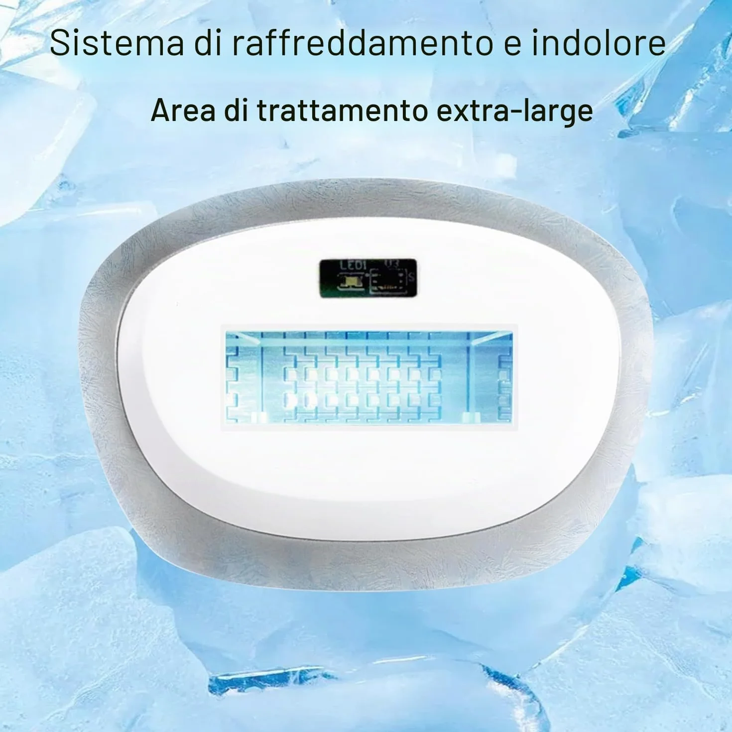 DermRays Depilazione laser a diodi 1064 nm per donne e uomini per toni della pelle 1-6, raffreddamento a ghiaccio, depilazione grandangolare per viso, corpo per pelli profonde