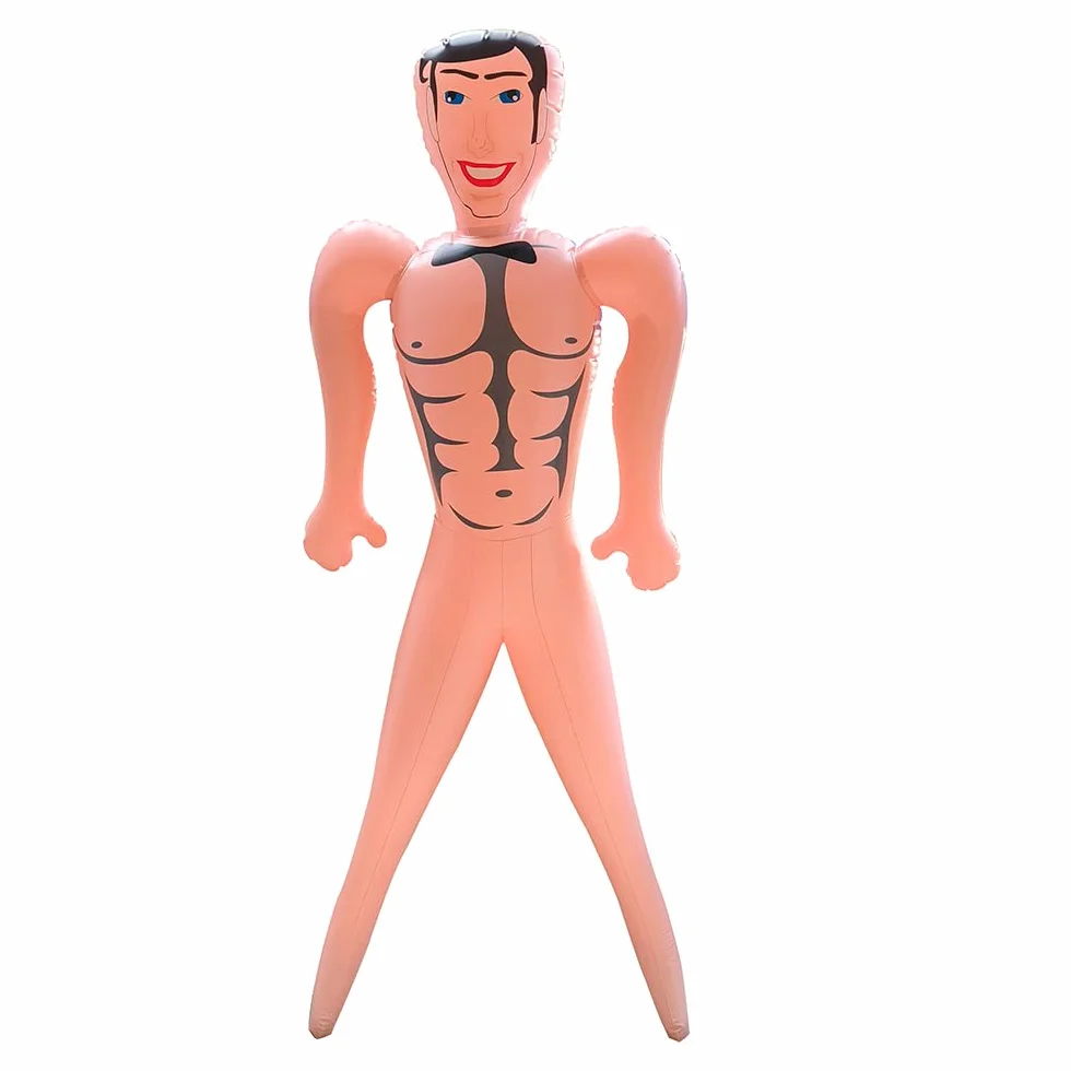 Bambolo gonfiabile maschio per addio al nubilato, bambolo gonfiabile uomo gadget sposa divertente, giochi e decorazioni addio al nubilato sexy