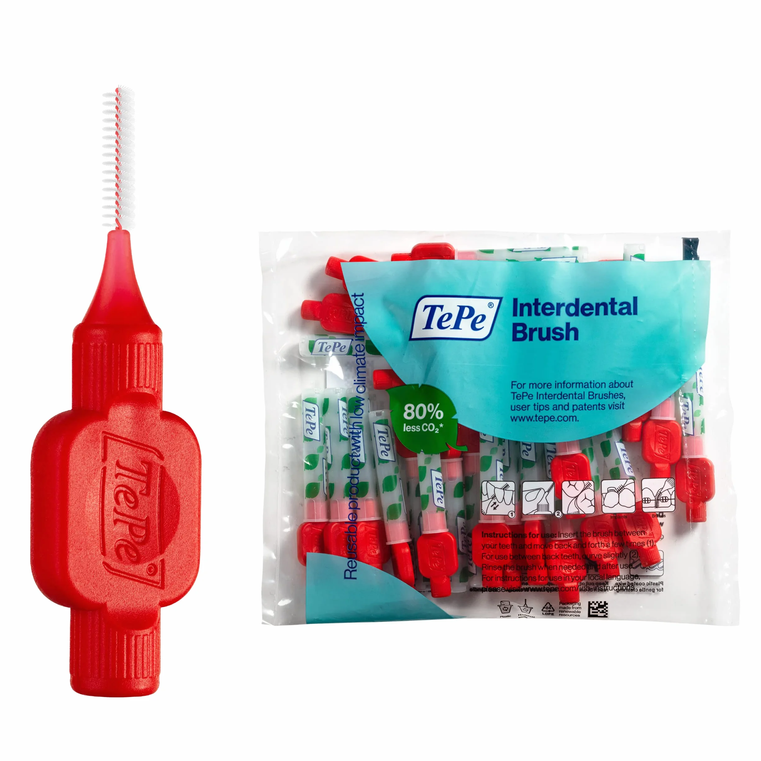 TEPE Original Interdental Brushes 0,5 mm Red 25Pcs