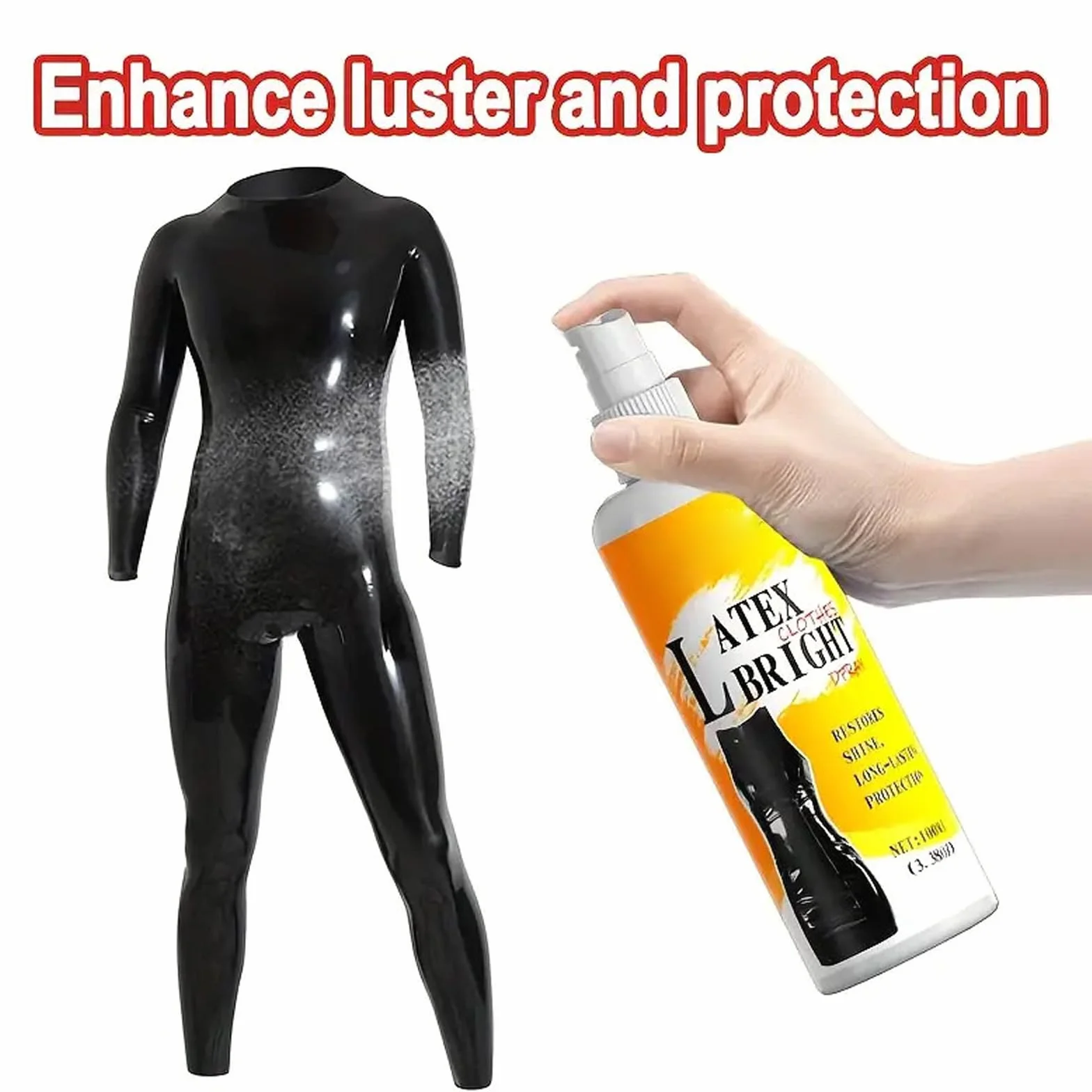 Spray in lattice lucido 100 ml con asciugamano per pulizia, rivestimento protettivo resistente all'umidità