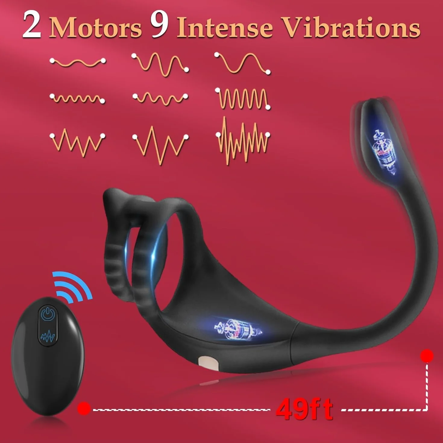 Vibratore per Uomo Stimolatore Prostata Anal Plug Sex Toys, Vibratore Anale Dildo Anale Plug Analesex Toy con Telecomando, Sex Toy Uomo Donna Butt Plug 9 Mode Télescopique & Vibrations Interazione AI