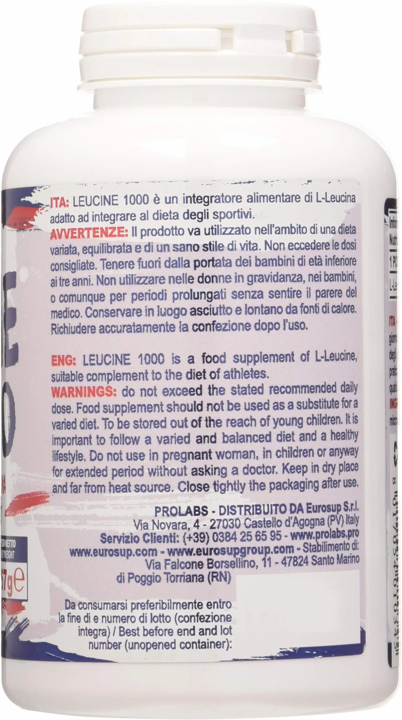 Prolabs Leucine - 250 compresse