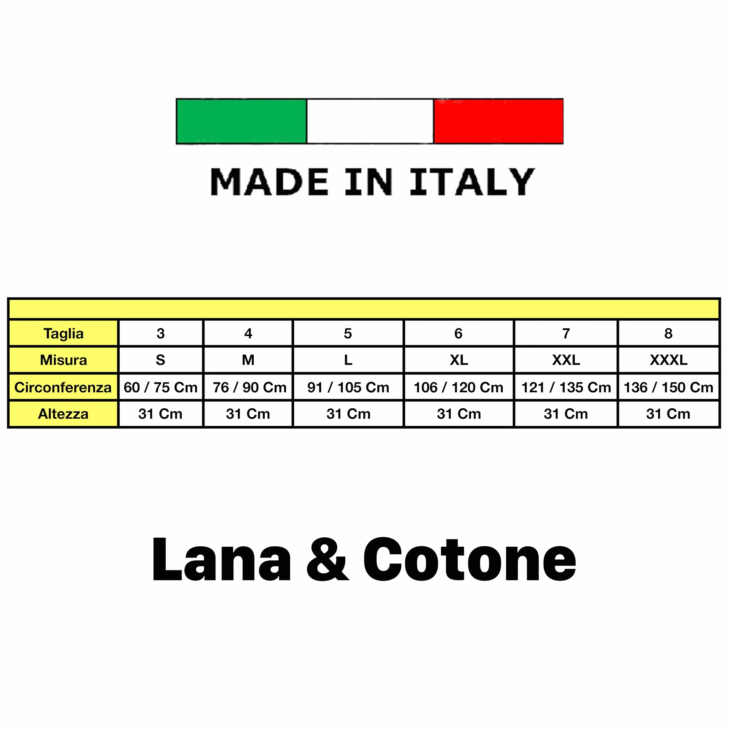 VP Pancera Contenitiva Uomo Donna Lombare Riscaldante in Lana e Cotone | Fascia Post-Operatoria Made in Italy, Sollievo Mal di Schiena