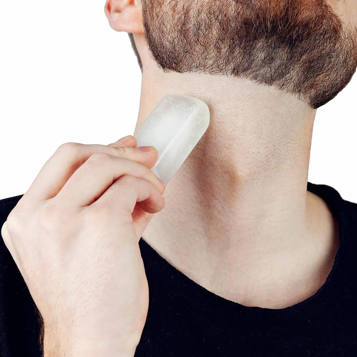 Störtebekker® - Premium Pietra di allume - Sedativo del sangue dopobarba - Lenisce la pelle dopo la rasatura con un rasoio di sicurezza/coltello - effetto antisettico - Blocco di allume potassio