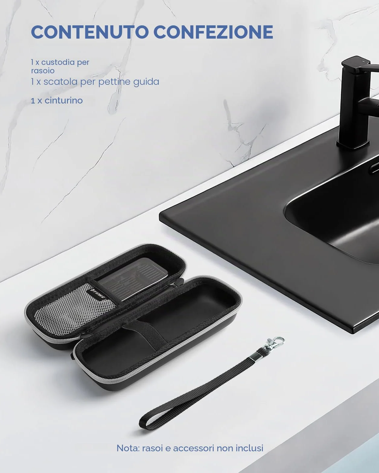 Philips OneBlade Custodia QP2824/30 QP2620/30 QP2724/30 QP2734/30 Ricambi Rasoi Portatile