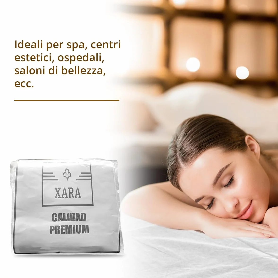 XARA Lenzuola letto regolabili in TNT usa e getta 80 x 210 cm 20 g Confezione da 20