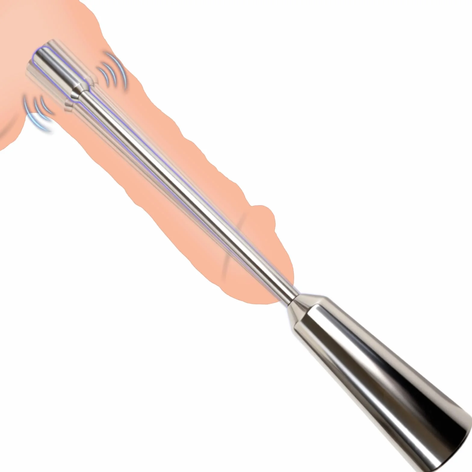 Giocattoli Sessuali Vibranti per Uomo con Sonda Uretrale 8mm, 10 Modalità di Vibrazione, Dilatatore Pene