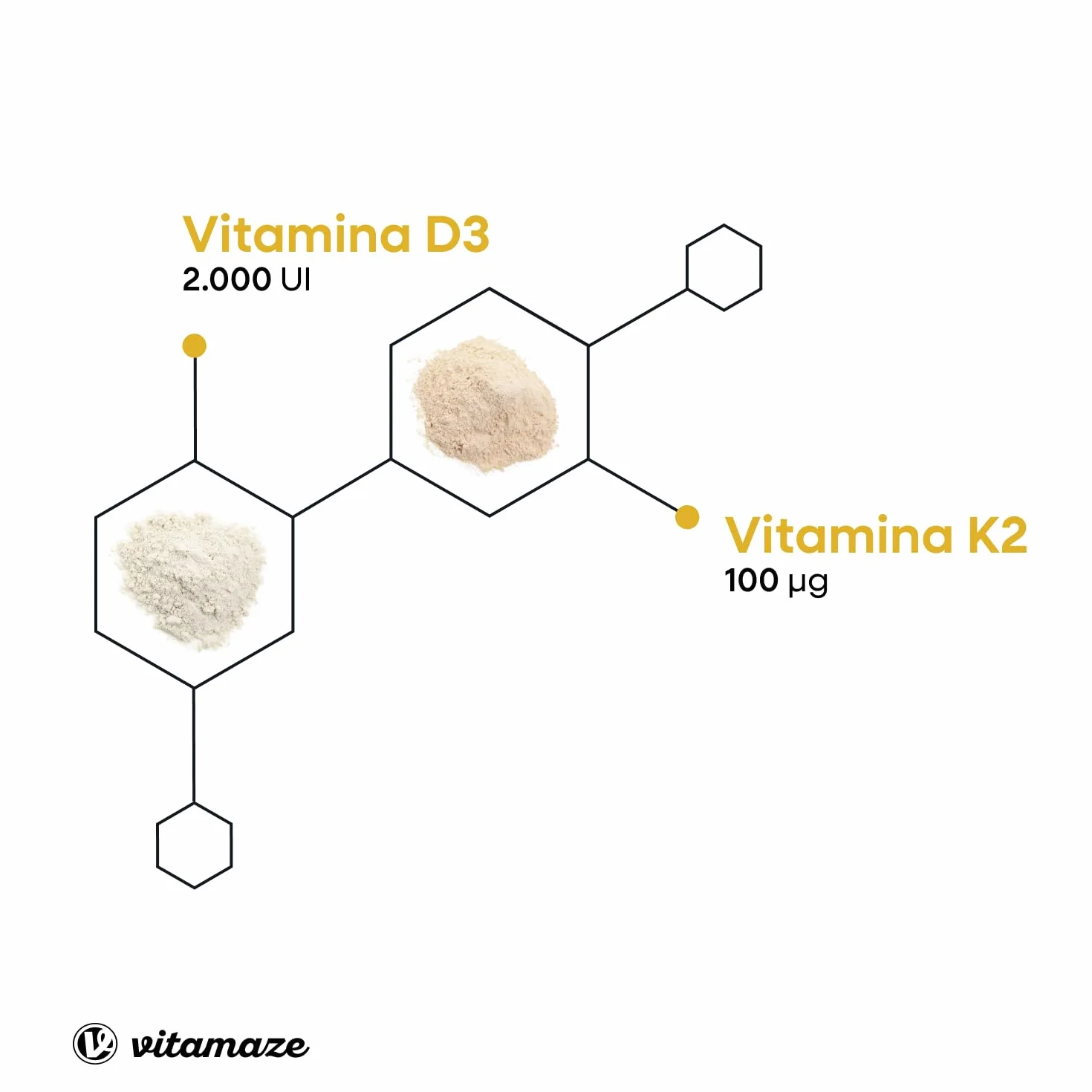Vitamina D3 K2, 8 Mese, 240 Piccole Compresse, Alto Dosaggio Vitamina D3 e 100 mcg Vitamina K2, Elevata Biodisponibilità, Ossa, Denti, Articolazioni, Sistema Immunitario, Qualitá Tedesca, Vitamaze