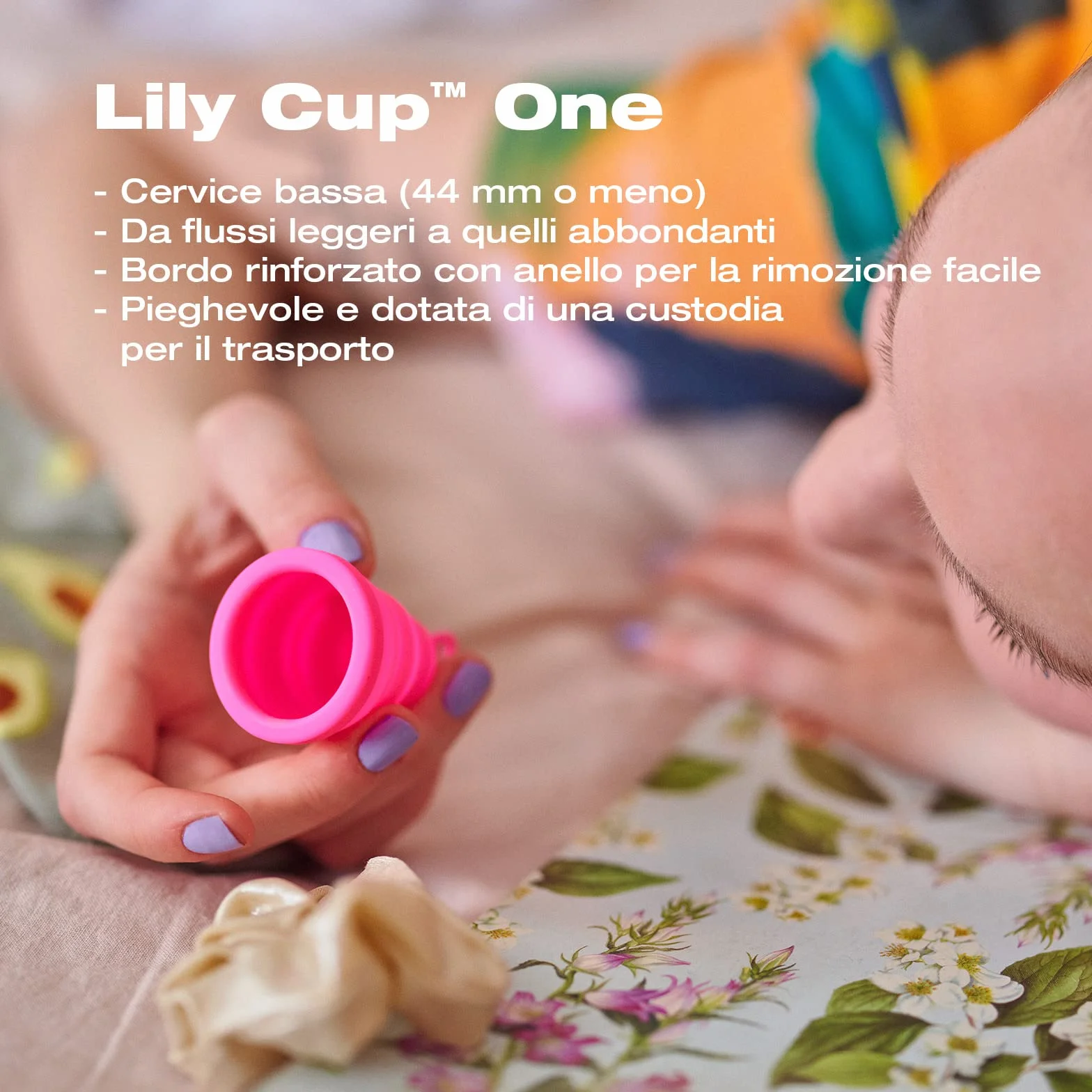 Intimina Lily Cup One - La Coppetta Mestruale Morbida per Principianti, Adolescenti