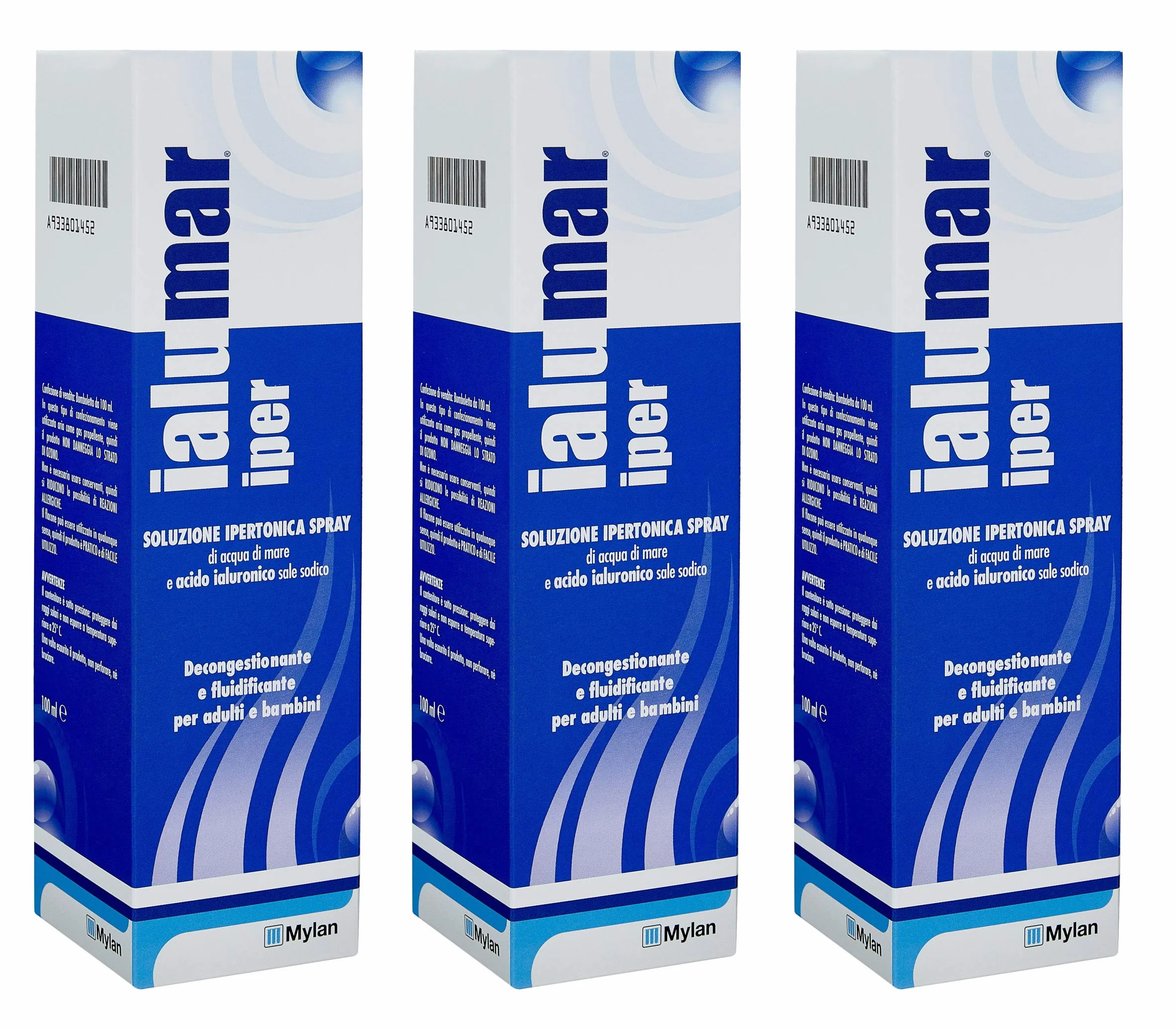 Ialumar Iper Soluzione Spray Ipertonica 100ml Zestaw 3 Sztuk