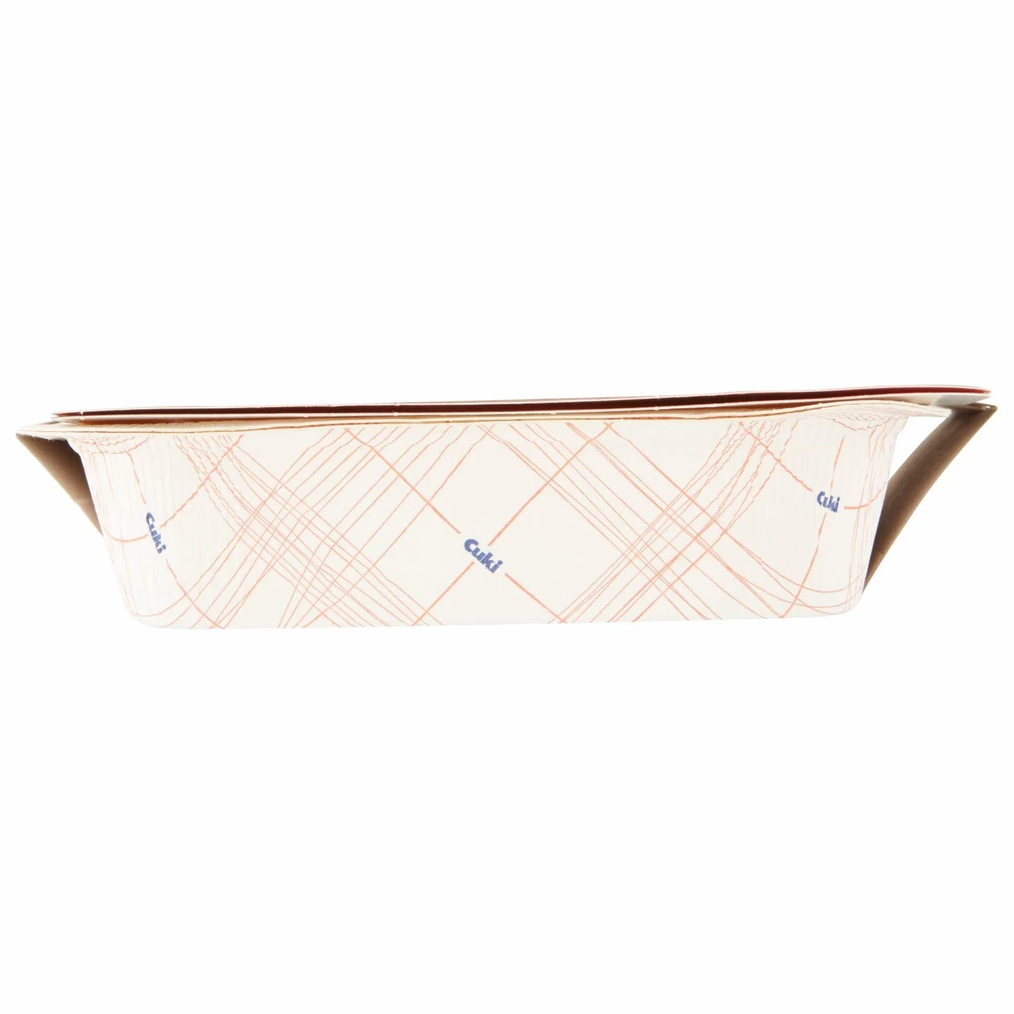 Cuki Vaschette Rettangolari in Cartoncino con Coperchi per Microonde e Freezer 4 Porzioni 50g