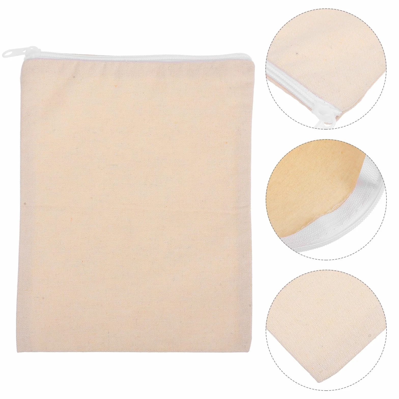 SHERCHPRY Borsa in Cotone Bianco per Terapia Termica Portatile Coulisse, Sacchetto per Sale per Alleviare e Affaticamento, per Routine Benessere