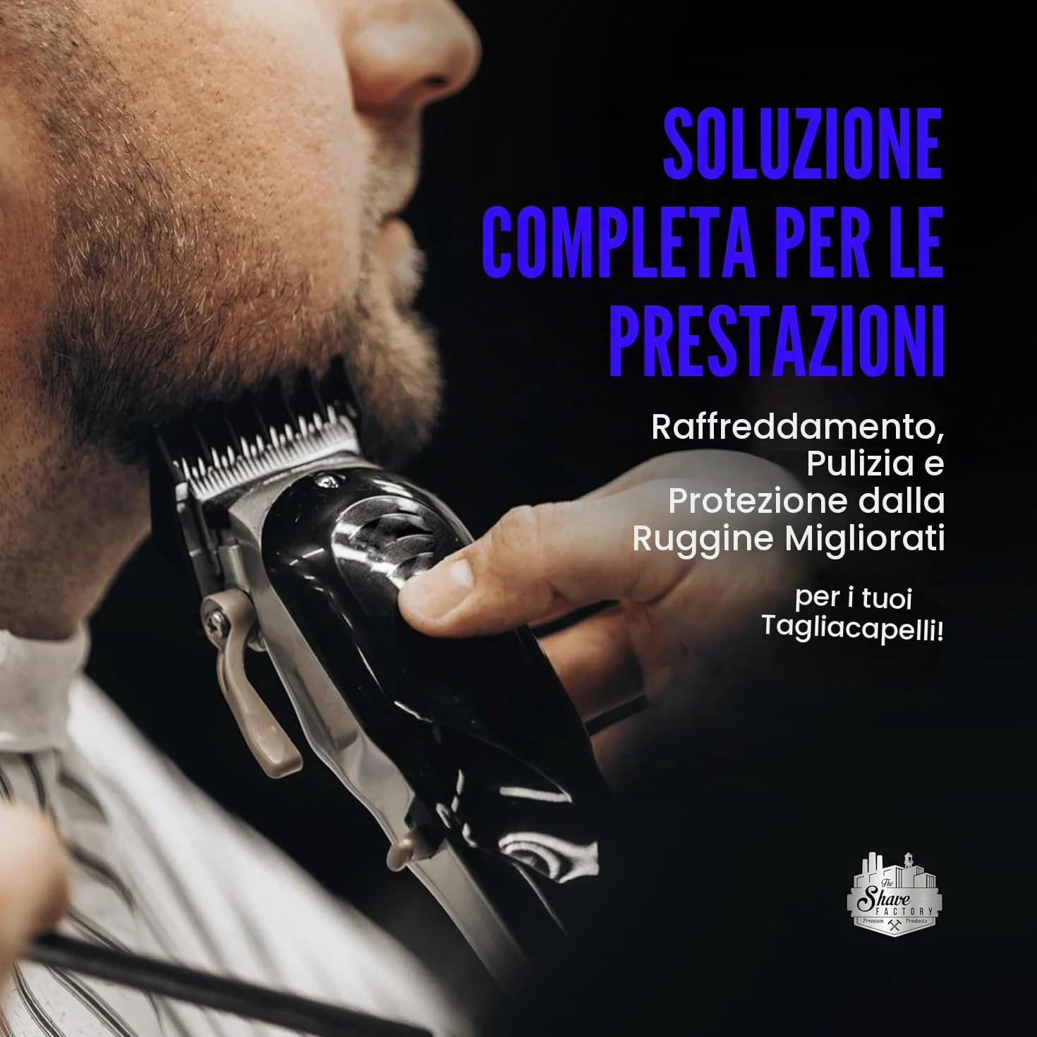 THE SHAVE FACTORY Clippercare Spray 6 in 1 500 ml Spray di manutenzione per tosaerba