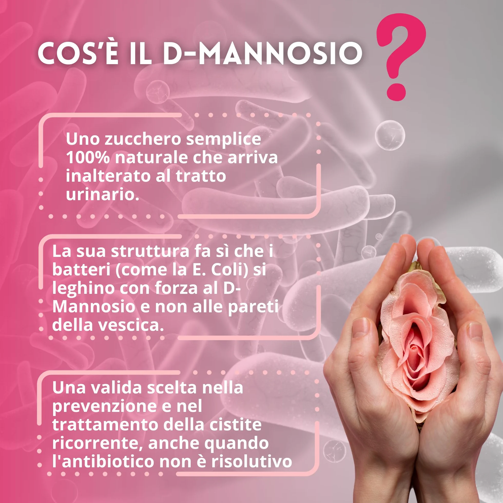 D Mannosio Puro 2100mg Cistite Vie Urinarie Donna 180cpr con Mirtillo Rosso
