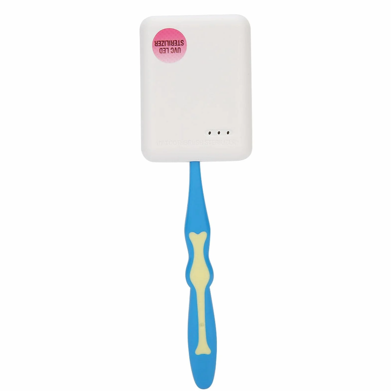 Disinfettante per sterilizzare lo spazzolino da denti, disinfettante per sterilizzatore a parete portatile per spazzolino UV, supporto per asciugatura per sterilizzazione a spazzolino UV(bianco)