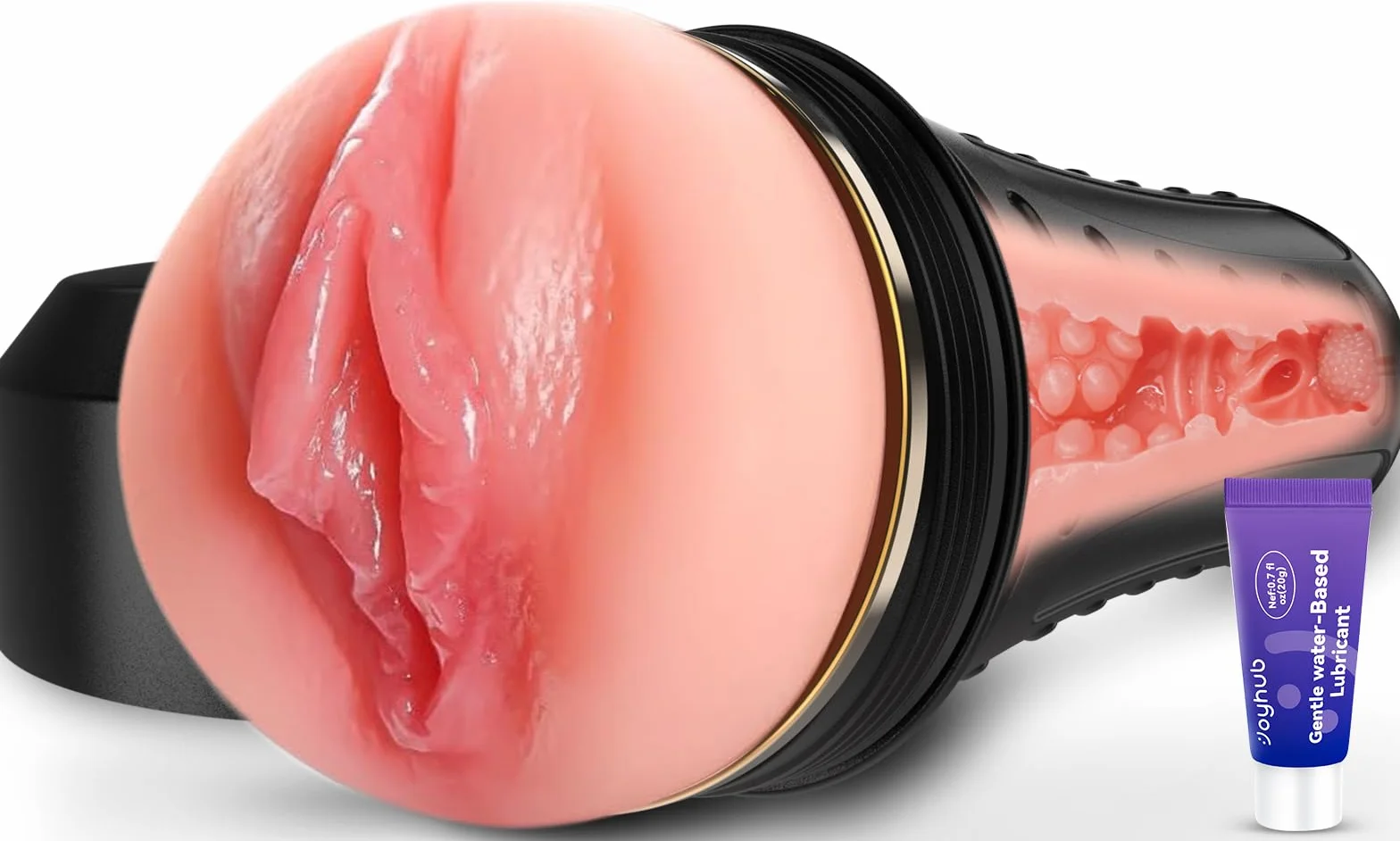 VIJISA Masturbatore Uomo Realista XXL – Sex Toy Morbido con Texture 3D e Rilievi Interni