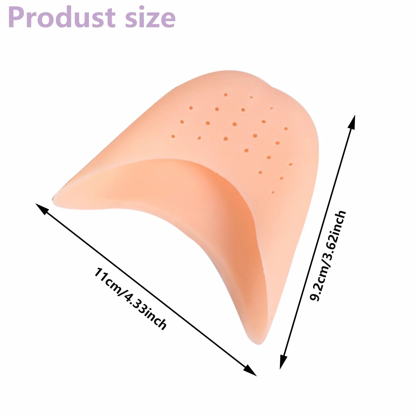 Salvapunte in Silicone Gel Salva Punte,2 Paia Salvapunte in Silicone,Piede Suggerimento Manicotto Per Proteggere Piedi,Copri Dita Salvapunta per Scarpe a Punta Ballet e Danza Classica