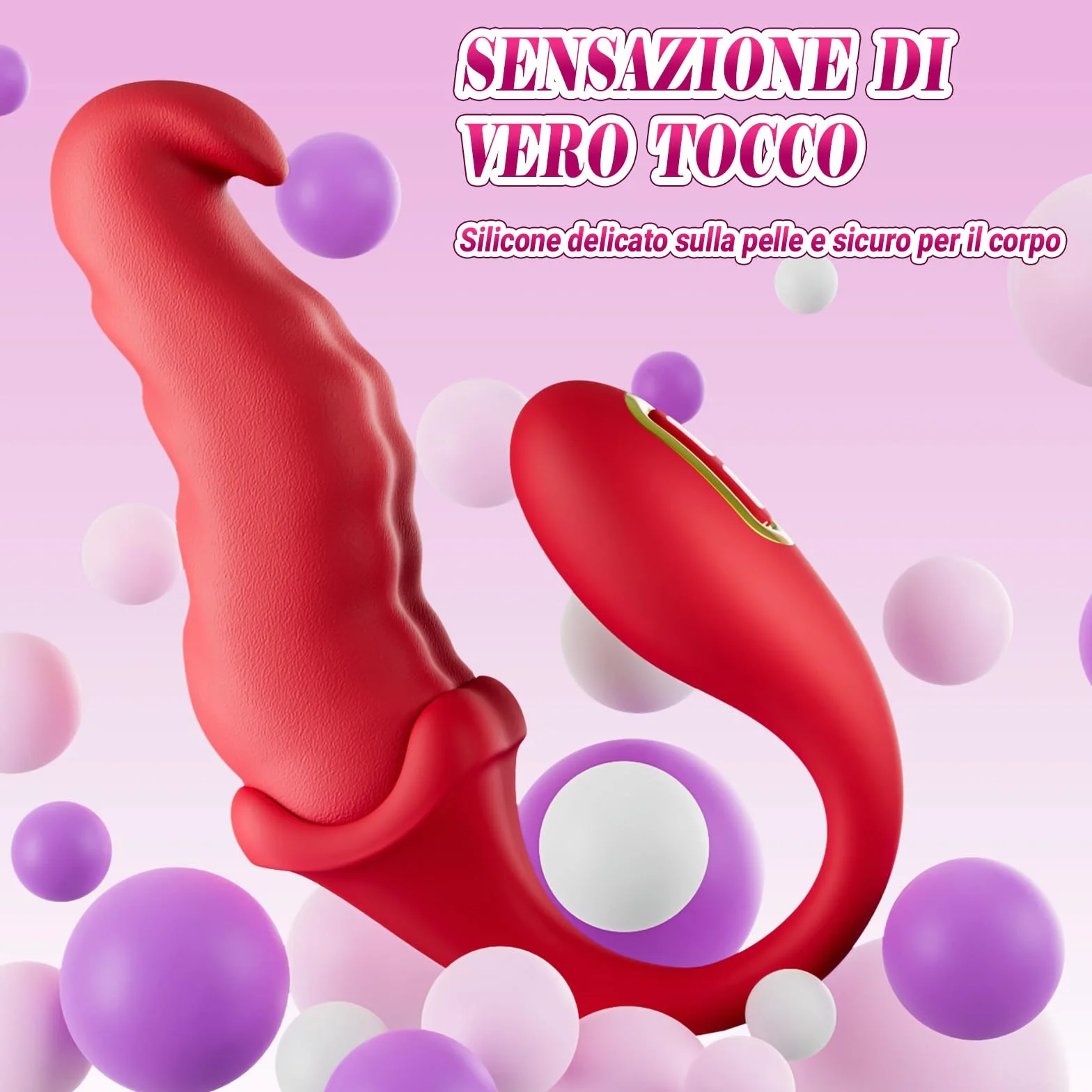 Dildo Vibratoreper Donna Professionale Sex Toys - Vibratoriper Donne Clotoride con Contorsione e Leccatura Profonda, Stimolatore Clitoride Femminile Sexy Toys Sessuali per Donna Punto G Squirting