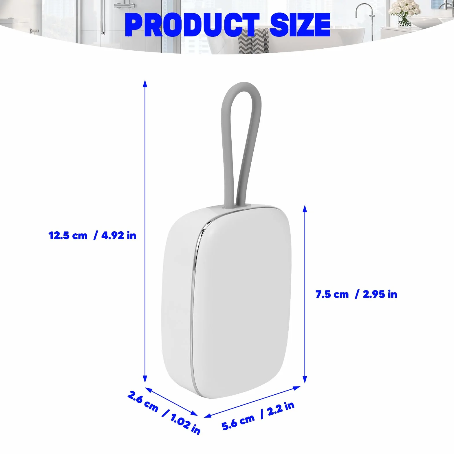 Custodia disinfettante per spazzolino da denti UV, mini disinfettante portatile con funzione di asciugatura, porta spazzolino ricaricabile, sterilizzatore per spazzolino da denti, per la casa