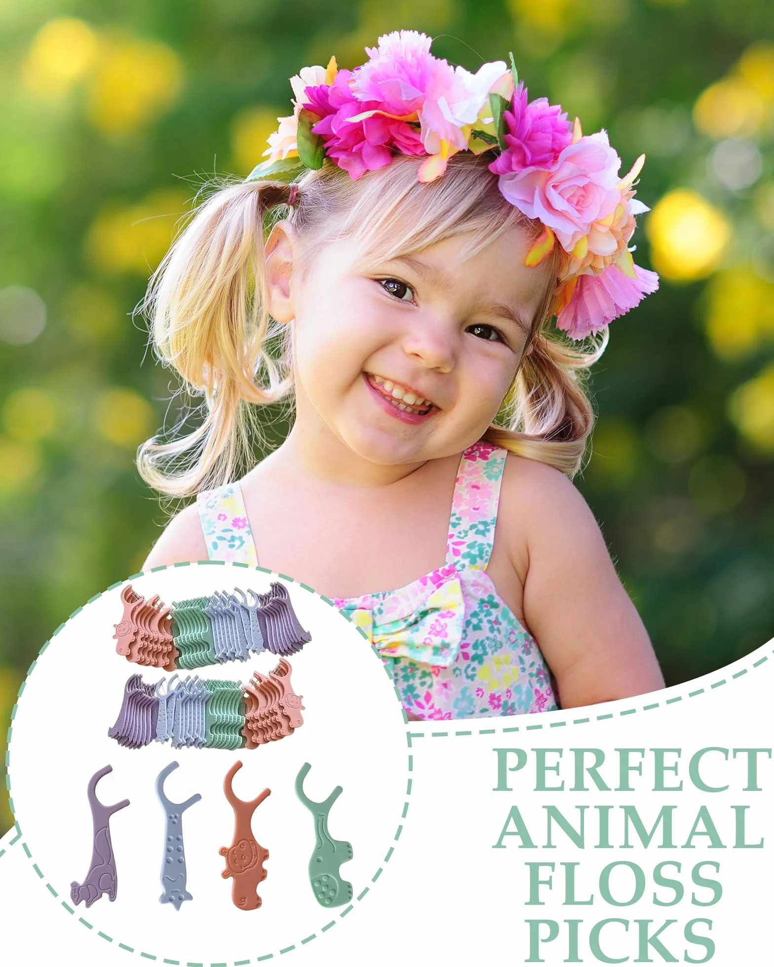 Confezione Da 80, Filo Interdentale Bambino, Resistente All'usura, Archetti Filo Interdentale, Inodore, Infrangibile, Adatto Per Spazi Stretti Tra I Denti, Con Impugnatura Adatta ai Bambini