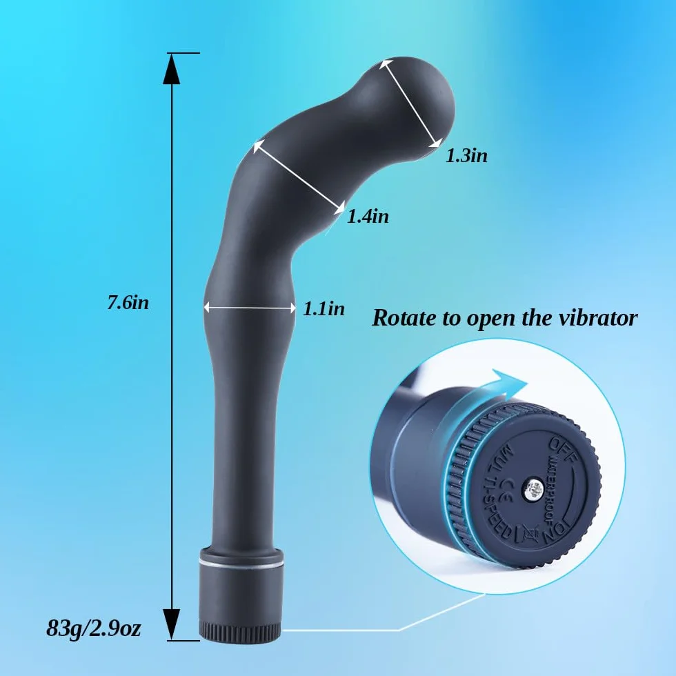 Massaggiatore prostatico vibrante-Giocattolo anale per adulti, Masturbatore femminile,Plug anale maschile,Potente vibratore multi-velocità del punto G,Stimolatore del punto P,Giocattolo anale avanzato