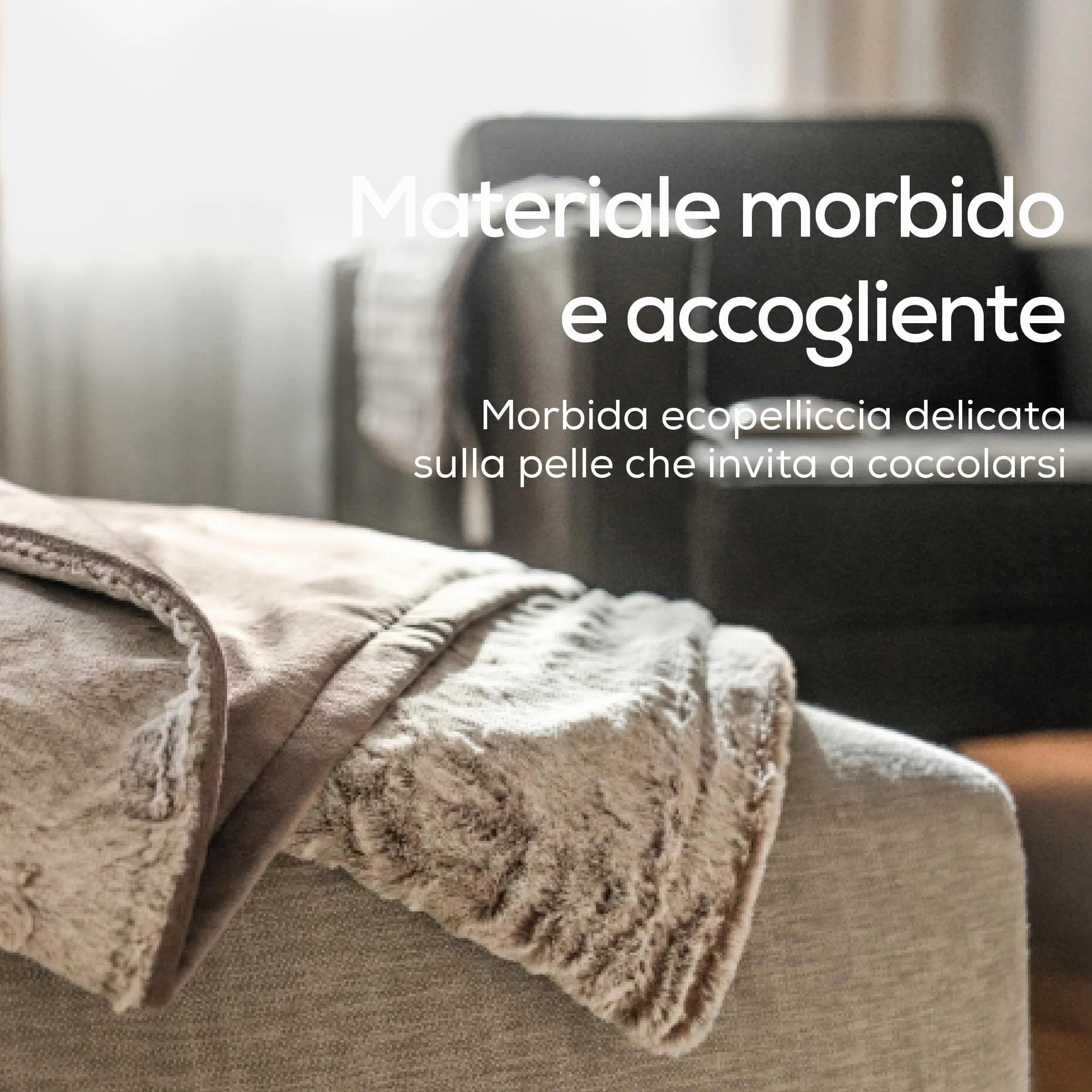 Beurer HD 75 Nordic Coperta elettrica, effetto pelliccia sintetica, con 6 livelli di temperatura, lavabile in lavatrice a 30 °C, coperta elettrica con spegnimento automatico, beige/marrone, 180x130 cm
